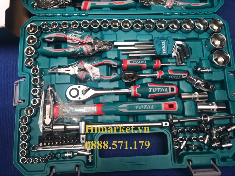 Chi tiết đầu khẩu cờ lê kìm búa chính hãng trong bộ dụng cụ Total