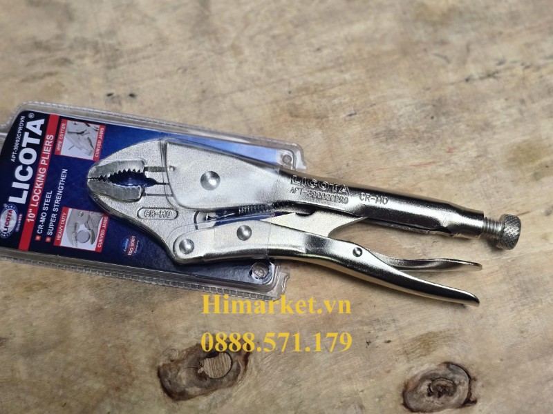 Chi tiết thân mạ niken chống rỉ sét của kìm chết Licota 250mm