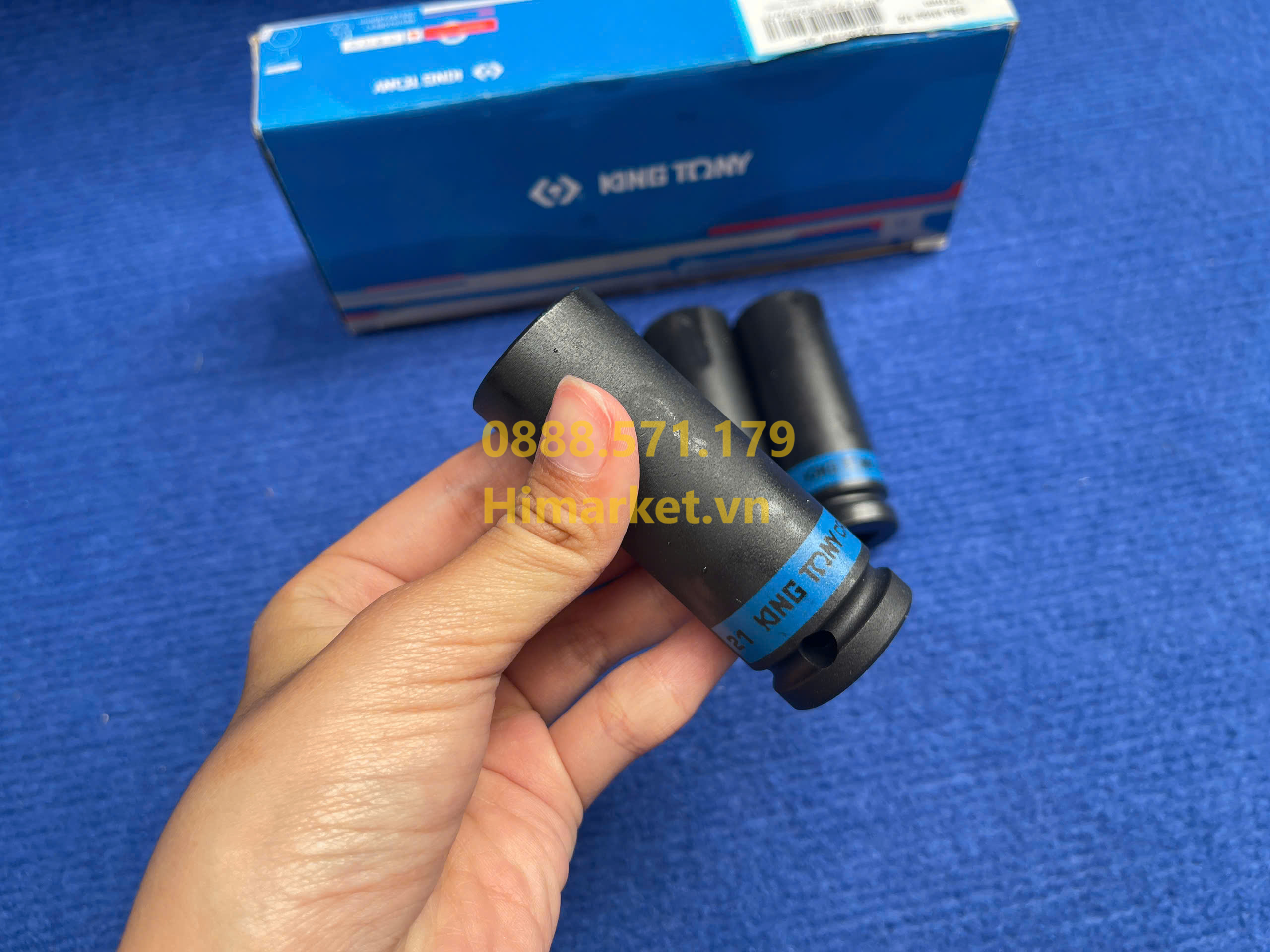 Đầu tuýp 1/2 Kingtony 21mm màu đen chịu lực