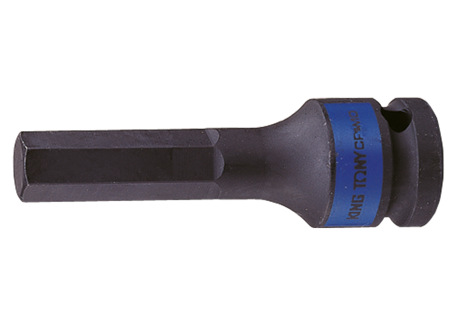 Đầu tuýp đen dài 80mm 1/2 bit lục giác H17 Kingtony 401517M
