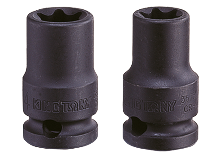 Đầu tuýp đen ngắn 3/8″ sao E7 Kingtony 357507M