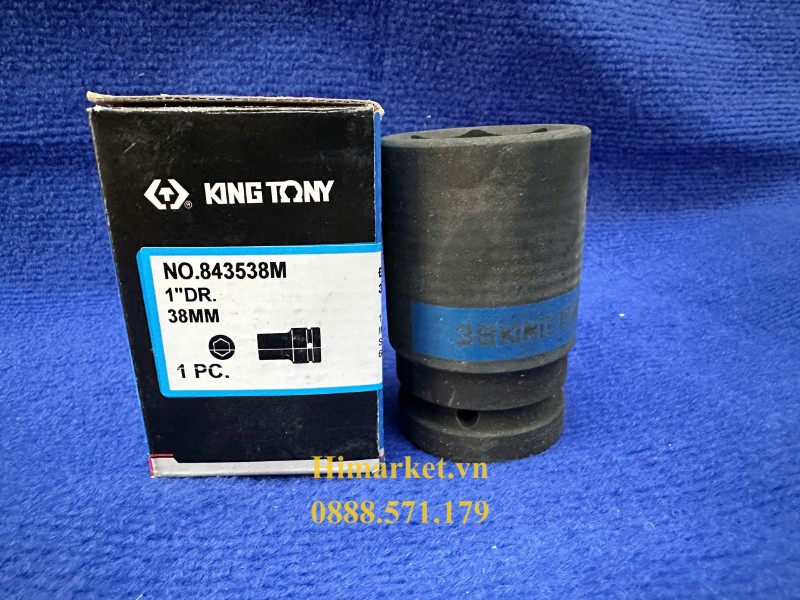 Chi tiết đầu khẩu chịu lực 38mm Kingtony 843538M chính hãng