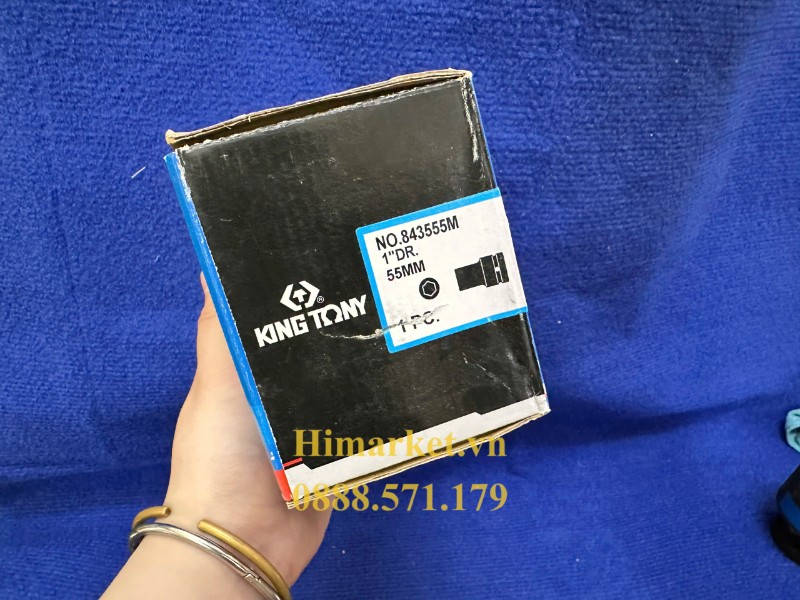Đầu khẩu 55mm Kingtony 843555M Cr-Mo chịu lực cao cho công nghiệp