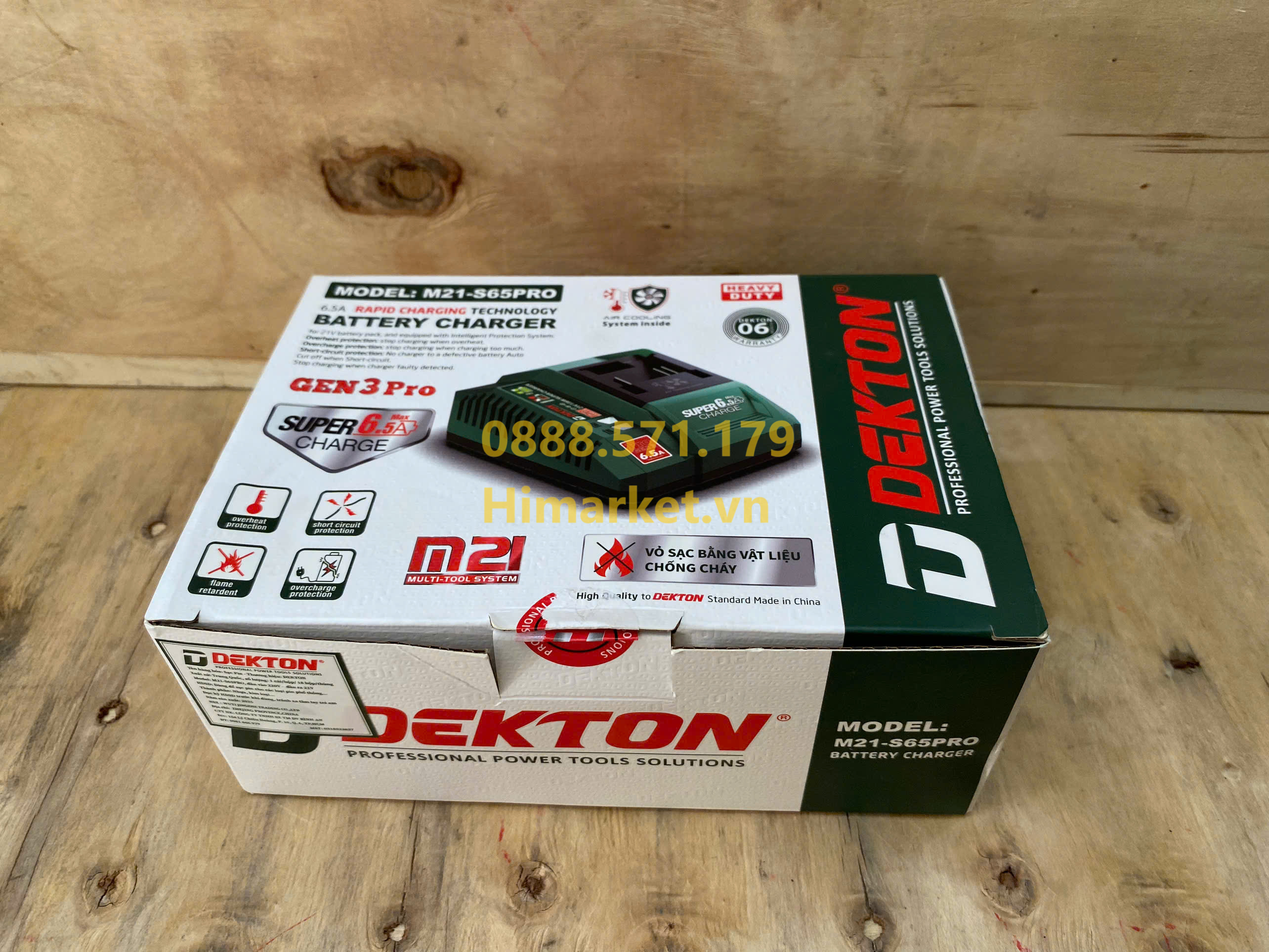 sạc pin nhanh dekton m21 s65pro 21v