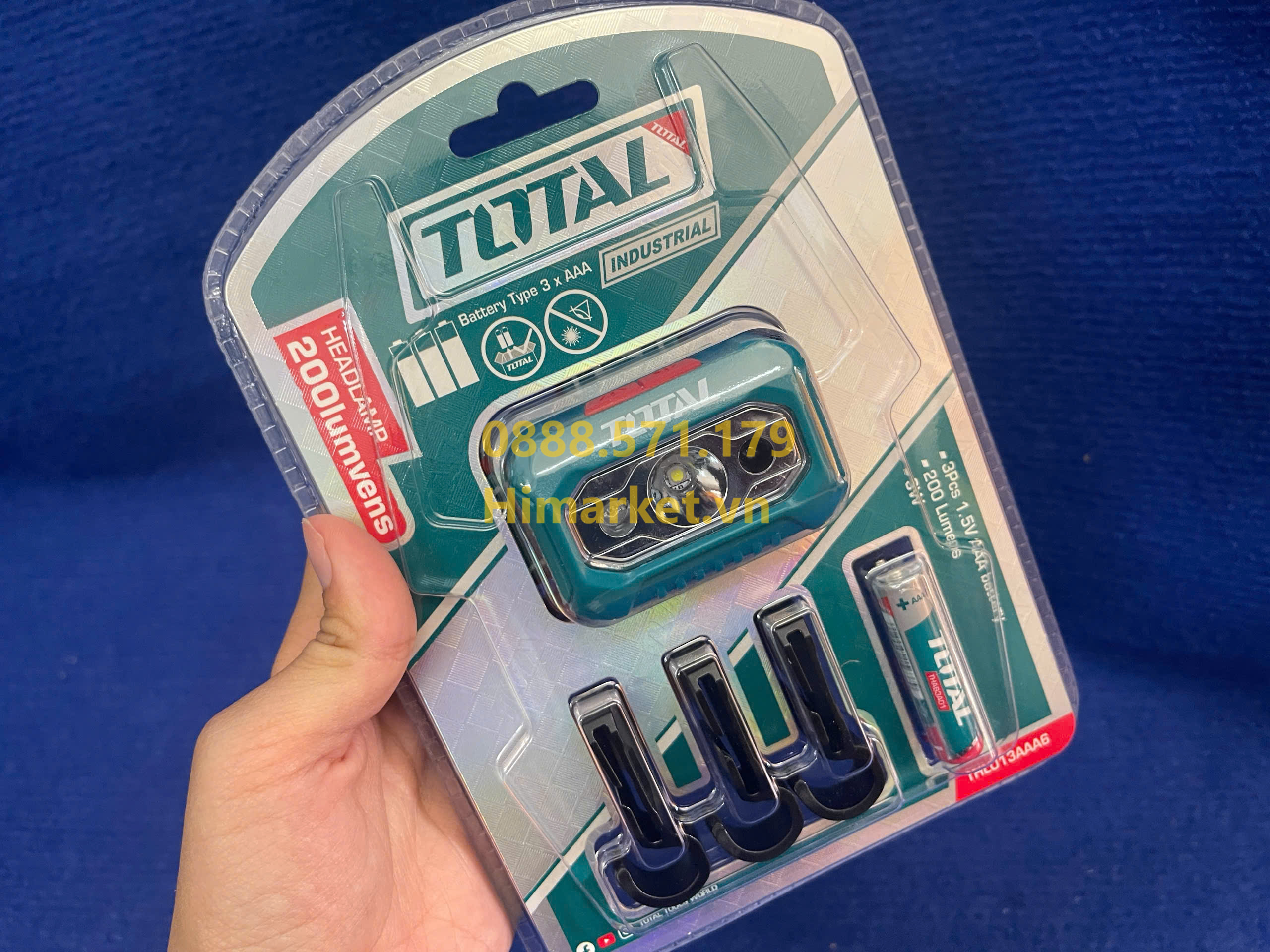 Đèn pin đội đầu Total siêu sáng tiện lợi