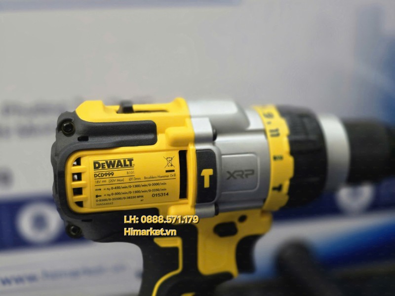 Thiết kế chuyên nghiệp của máy khoan pin Dewalt DCD999N-KR cho thợ thầu công trình