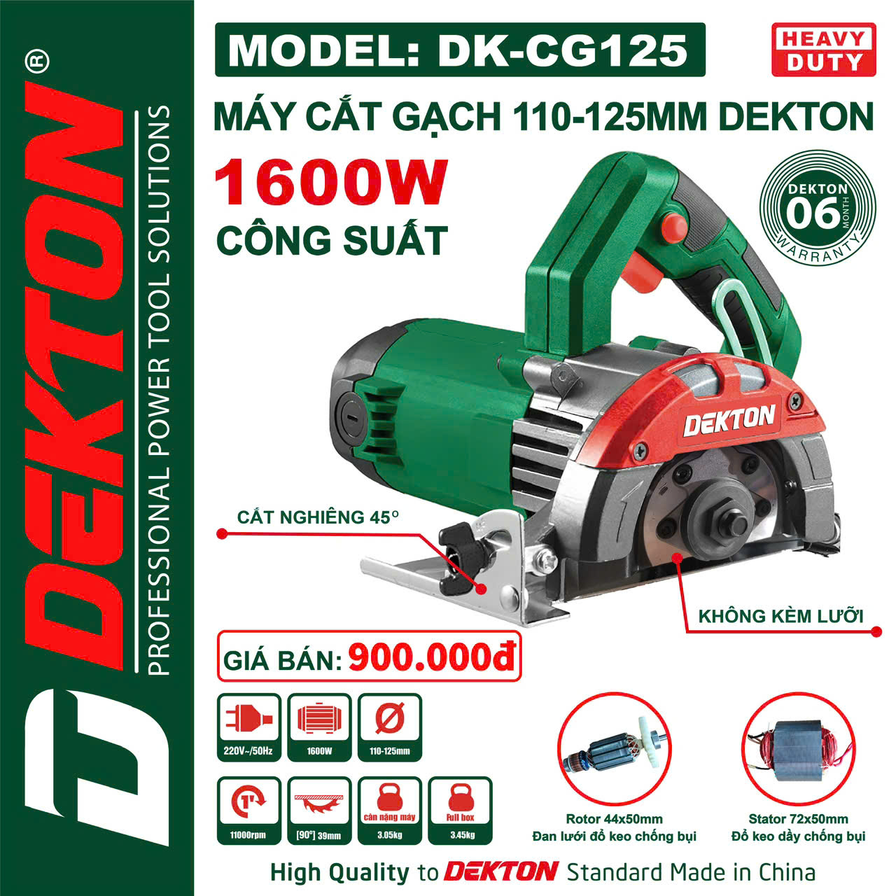 Máy cắt gạch Dekton DK-CG125