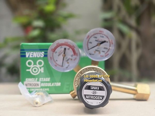 Đồng hồ điều áp khí Ni tơ Tanaka CGA-540L chính hãng Thái Lan