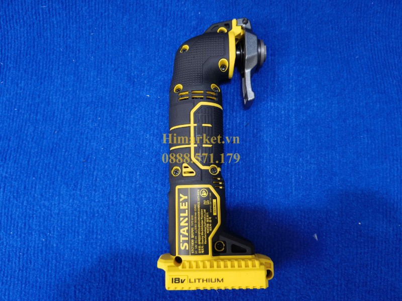 Tem nhan thong so ky thuat dan tren than may cat rung Stanley STCT1830-KR