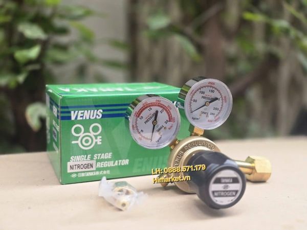 Chi tiết hai mặt đồng hồ hiển thị áp suất bình và áp suất xả khí ni tơ Tanaka