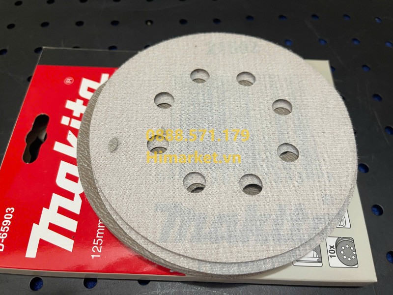 Giấy chà nhám 8 lỗ 125mm Makita D-65903 chính hãng