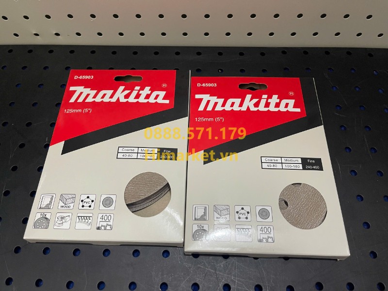 Xấp 10 cái giấy nhám Makita D-65903