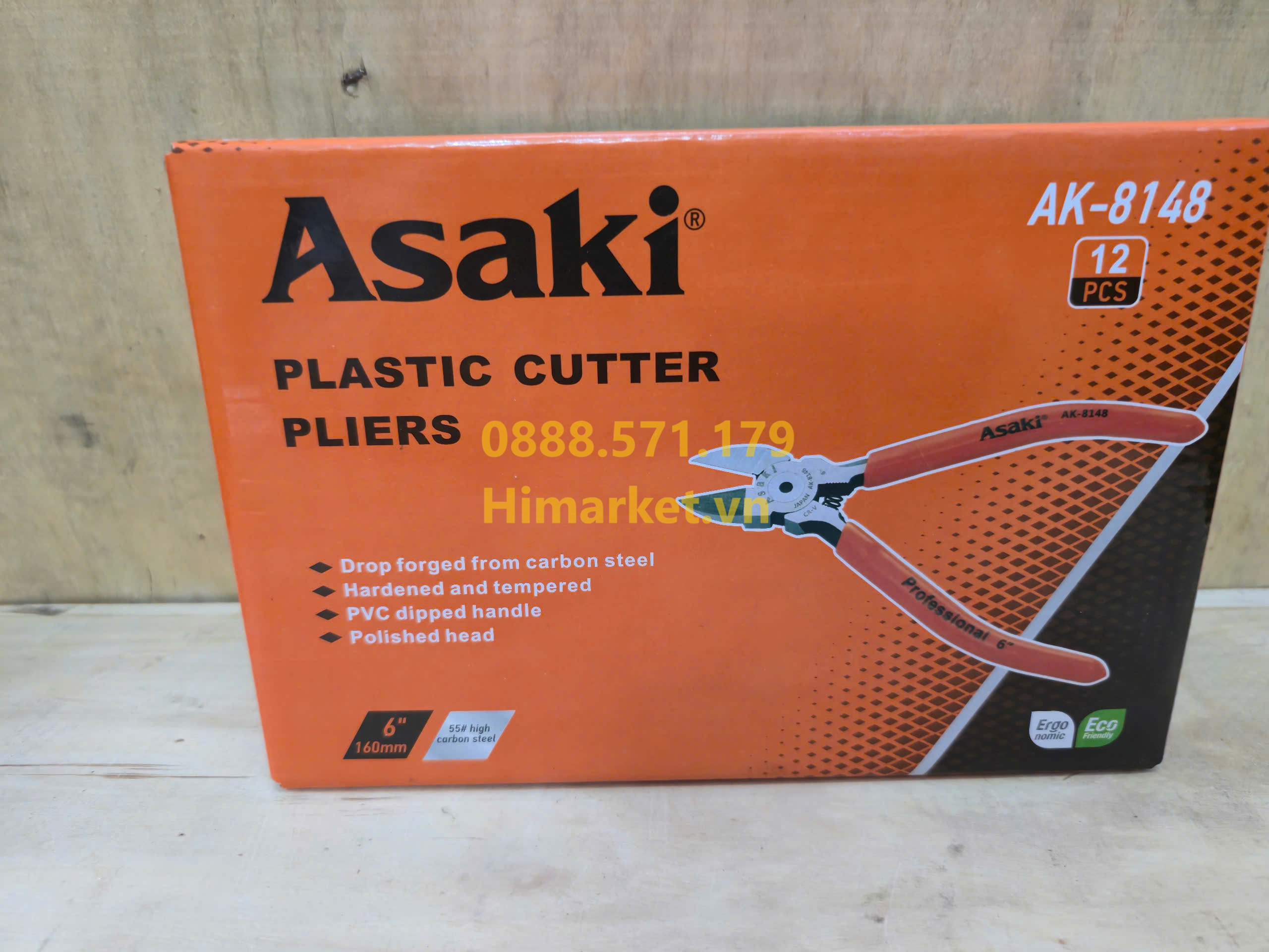 Kìm cắt điện 6 inch Asaki AK-8148 dụng cụ cầm tay chất lượng