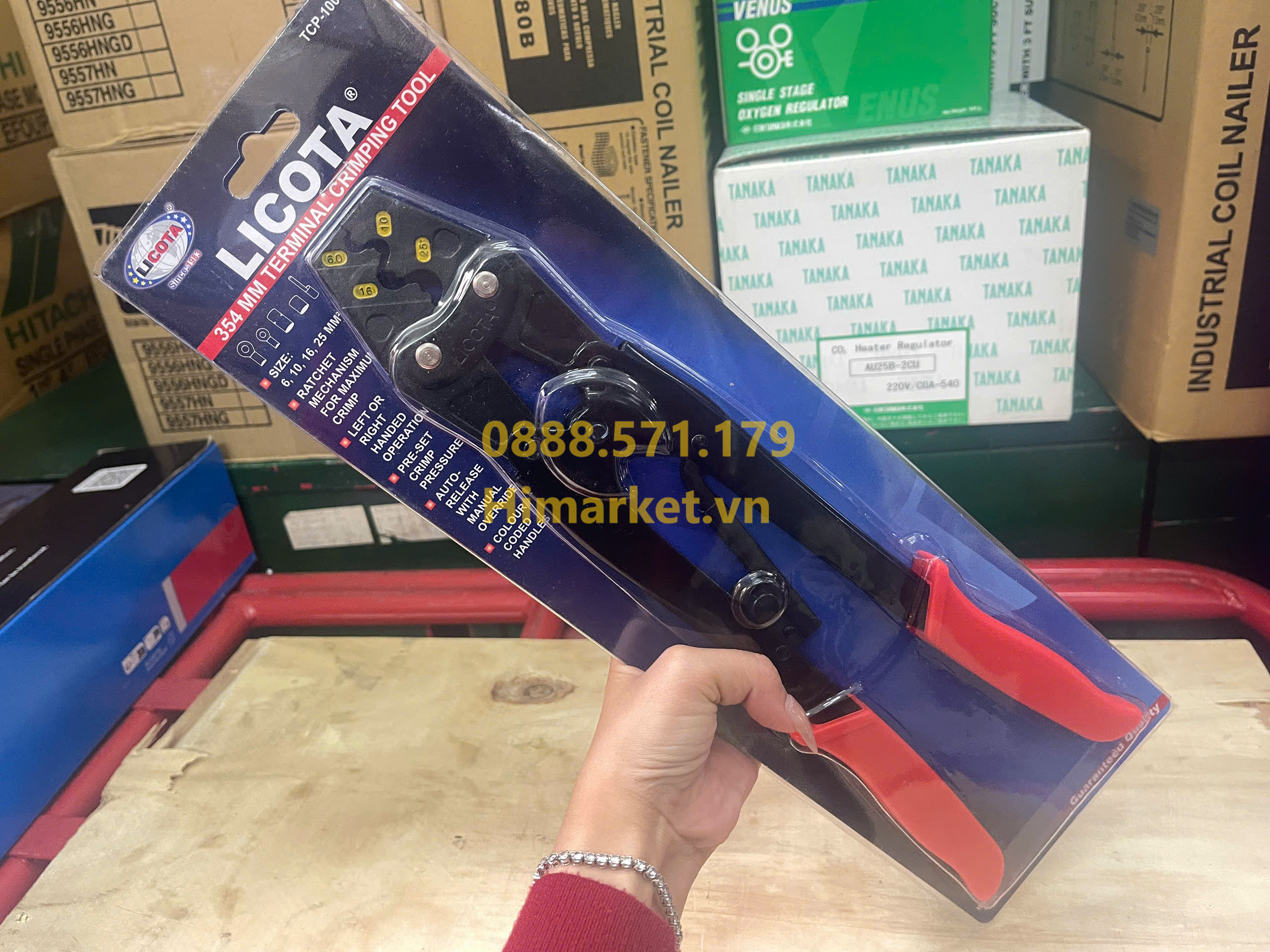 Kìm bấm đầu cốt điện TCP-10090