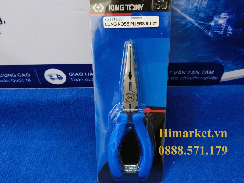 Kềm nhọn mỏ dài Kingtony 6313-06 cỡ 6.5 inch 170mm chính hãng