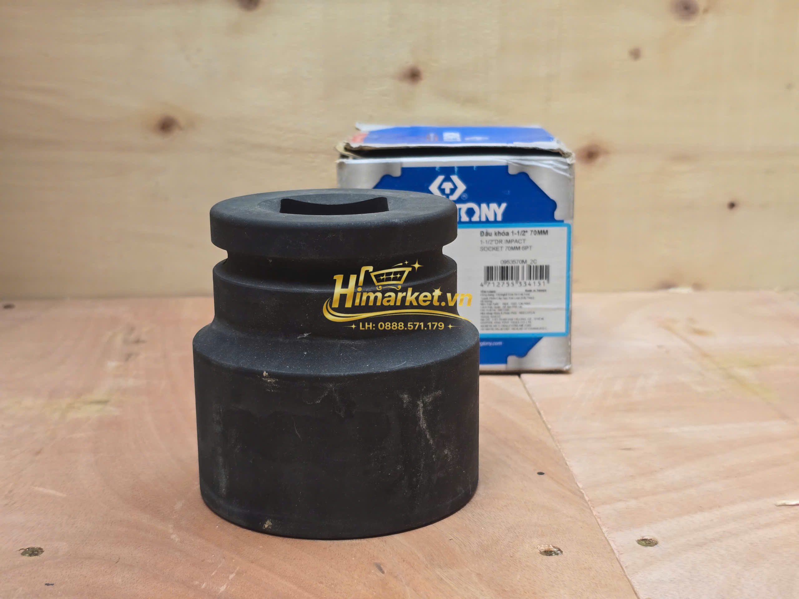 Khẩu tuýp súng xiết 1-1-2 inch Kingtony 953570M dải vặn 70mm dài 103mm
