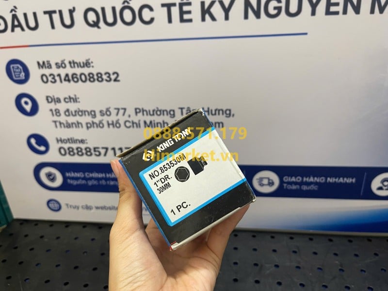 Khẩu tuýp 1 inch Kingtony 853530M cỡ 30mm chính hãng