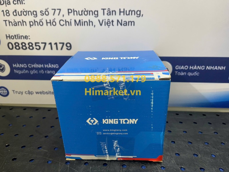Cận cảnh thiết kế 6 cạnh chịu lực của đầu tuýp 85mm Kingtony