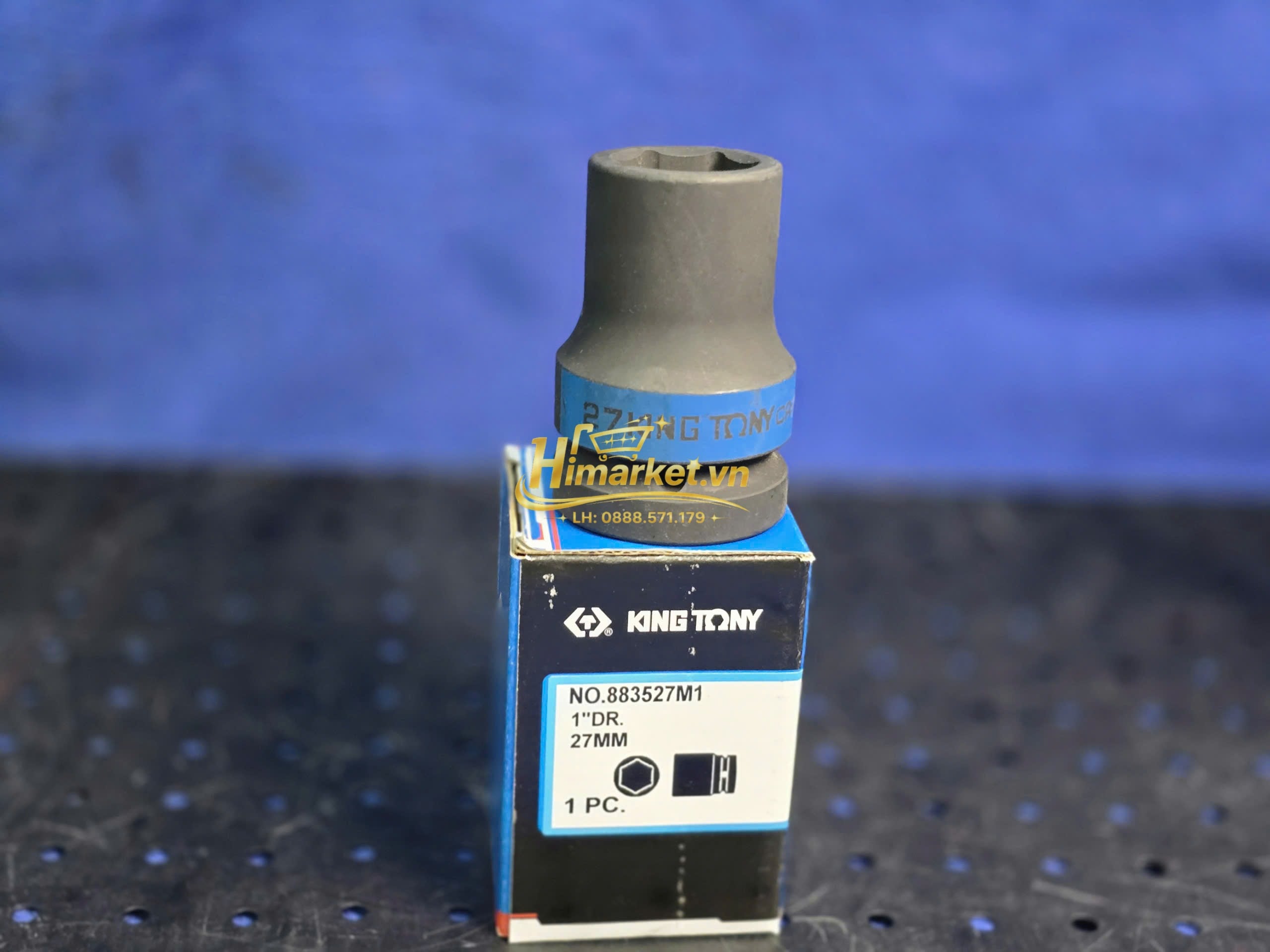 Khẩu tuýp chịu lực va đập cao 27mm loại 1 inch Kingtony