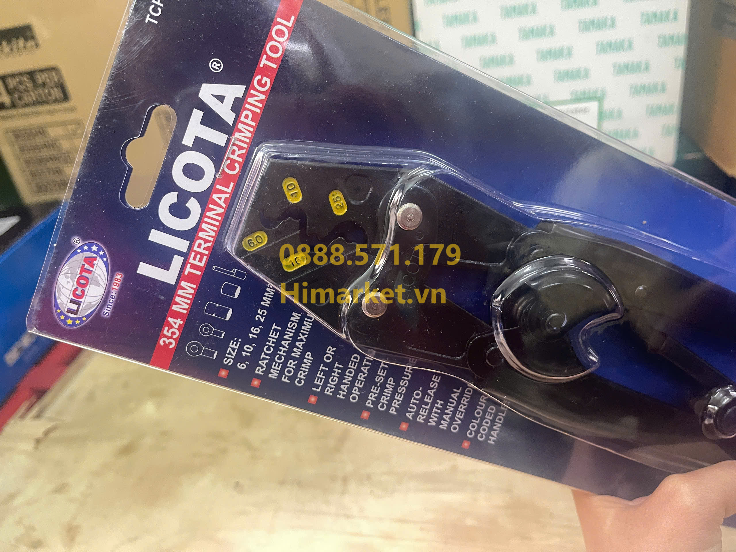 Kìm bấm cos TCP-10090 6-25mm2