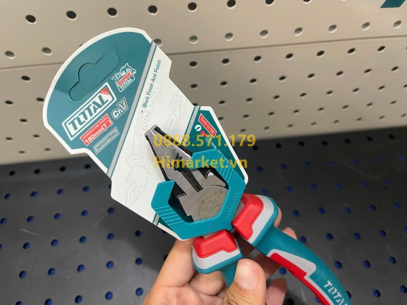 Tay cầm kìm điện Total THT210706 bọc nhựa êm ái