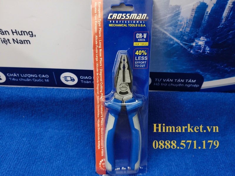 Kìm điện trợ lực 7 inch Crossman 95-317 kiểu châu Âu chính hãng