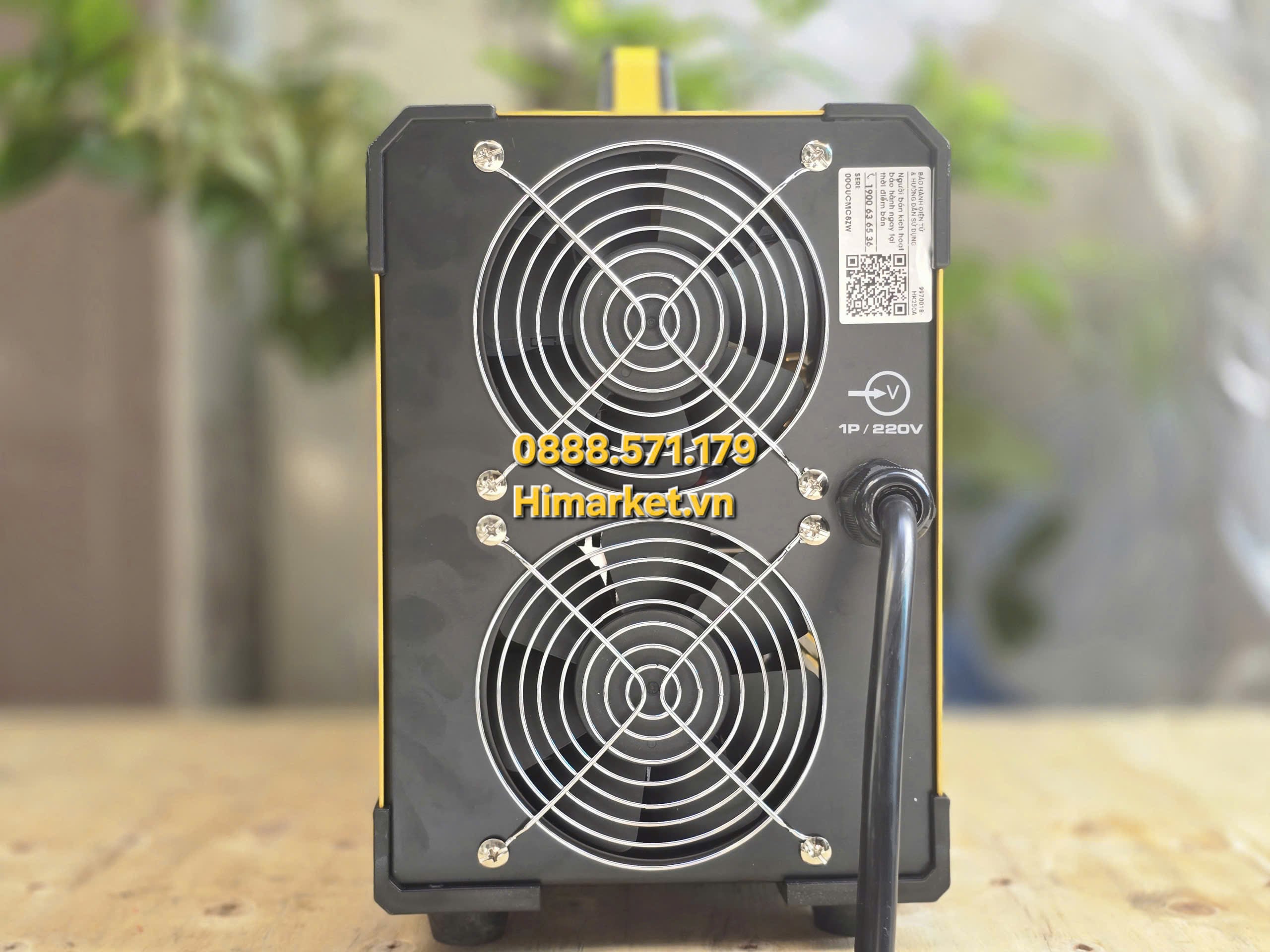 Mặt sau máy hàn Hồng Ký HK 250A