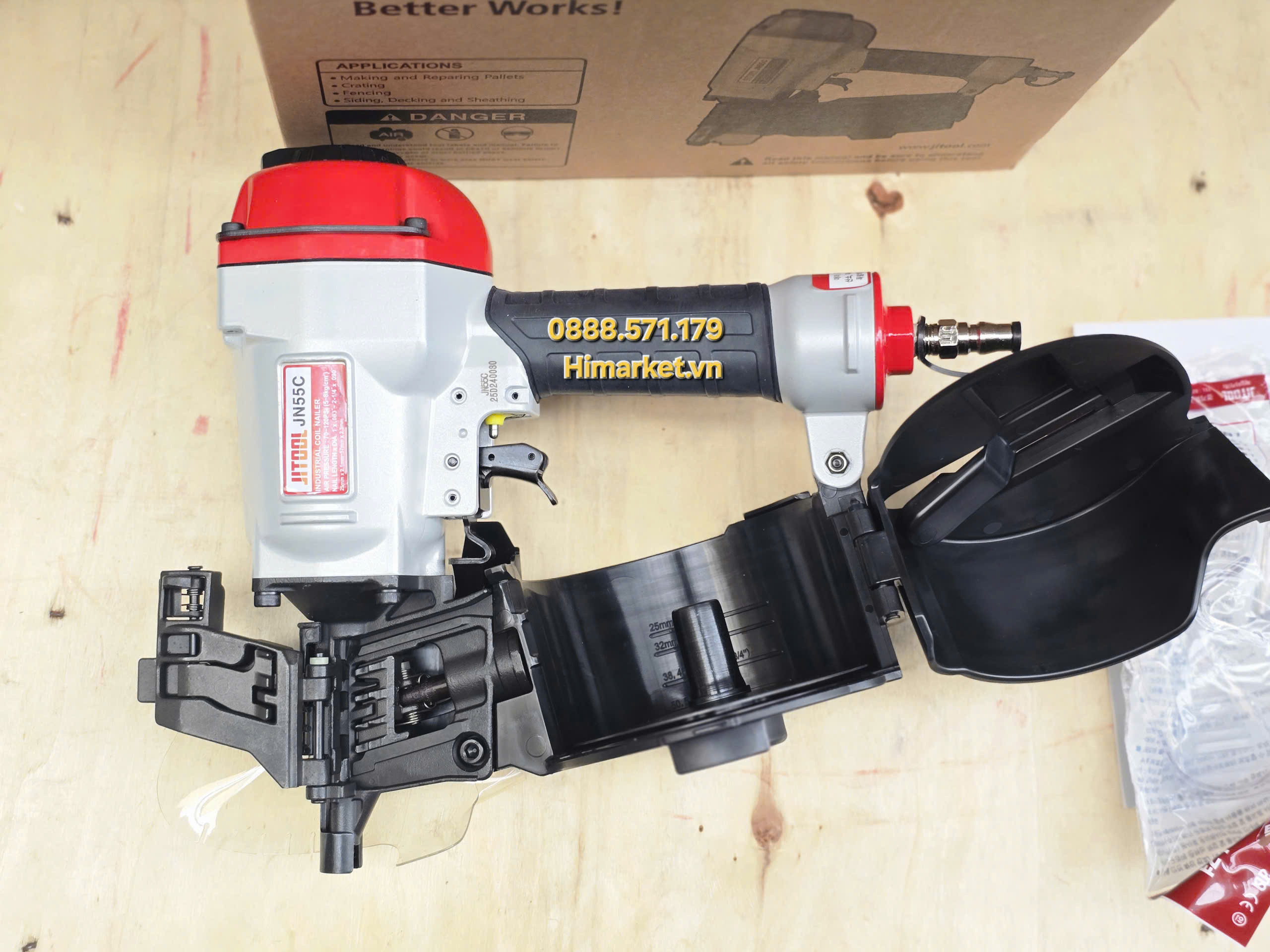 Bộ phận nạp đinh của máy bắn đinh cuộn