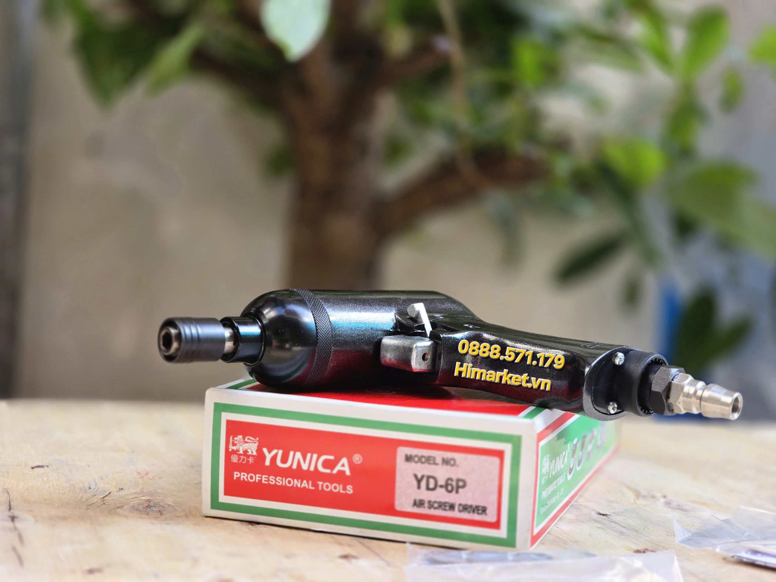 Máy Bắn Vít Hơi Yunica YD-6P góc nghiêng