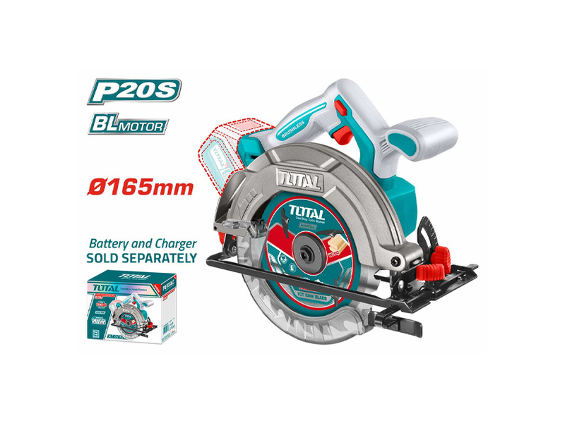 Máy cưa đĩa dùng pin Lithium 20V Total TSLI1651 lưỡi 165mm cắt sâu 55mm