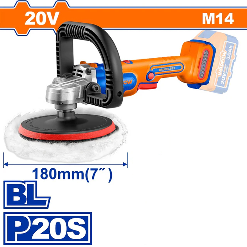 Máy đánh bóng dùng pin 20V Wadfow WHL1B18