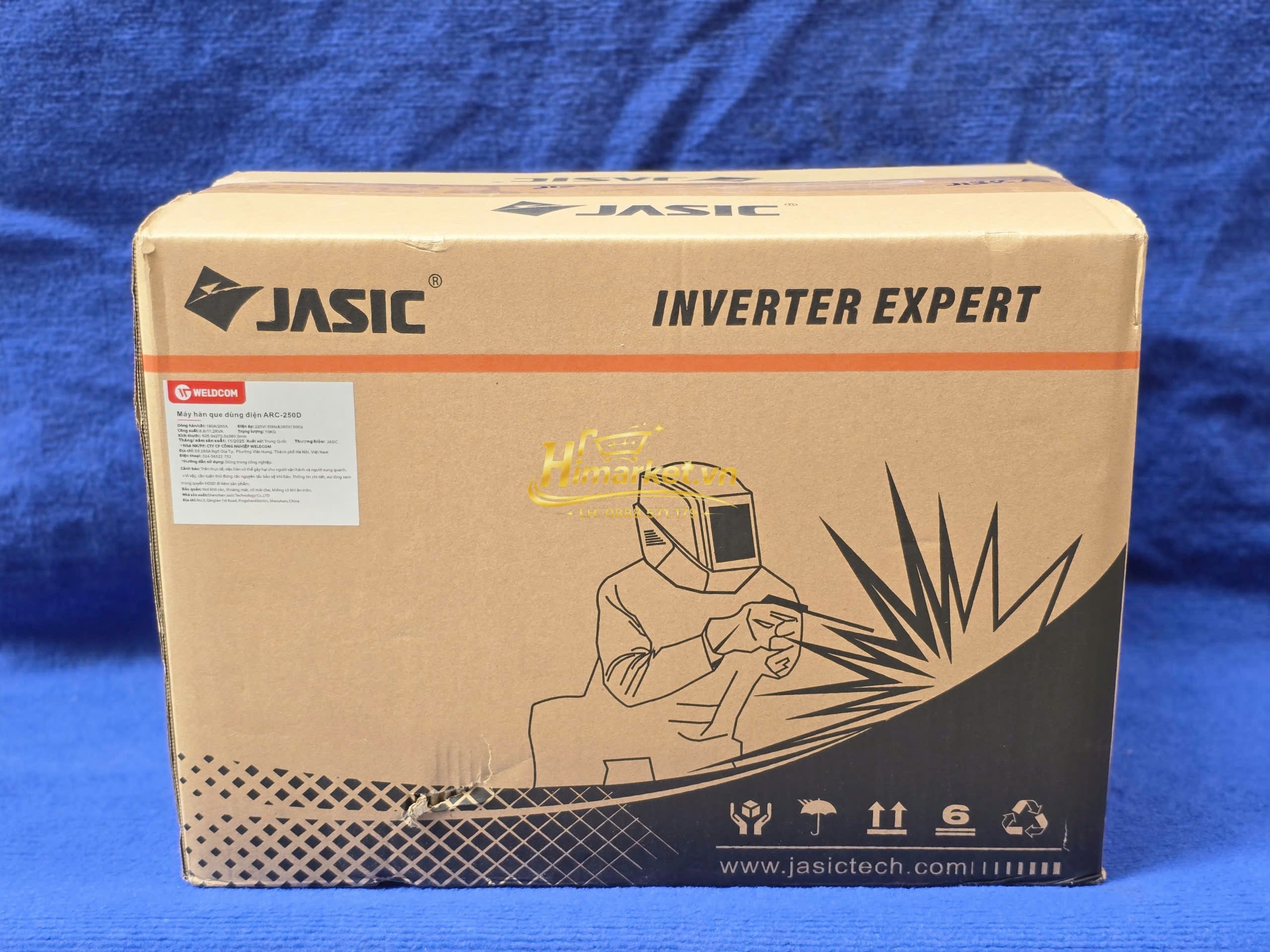 Máy hàn que điện tử Jasic ARC 250D linh hoạt cho thi công công trình di động