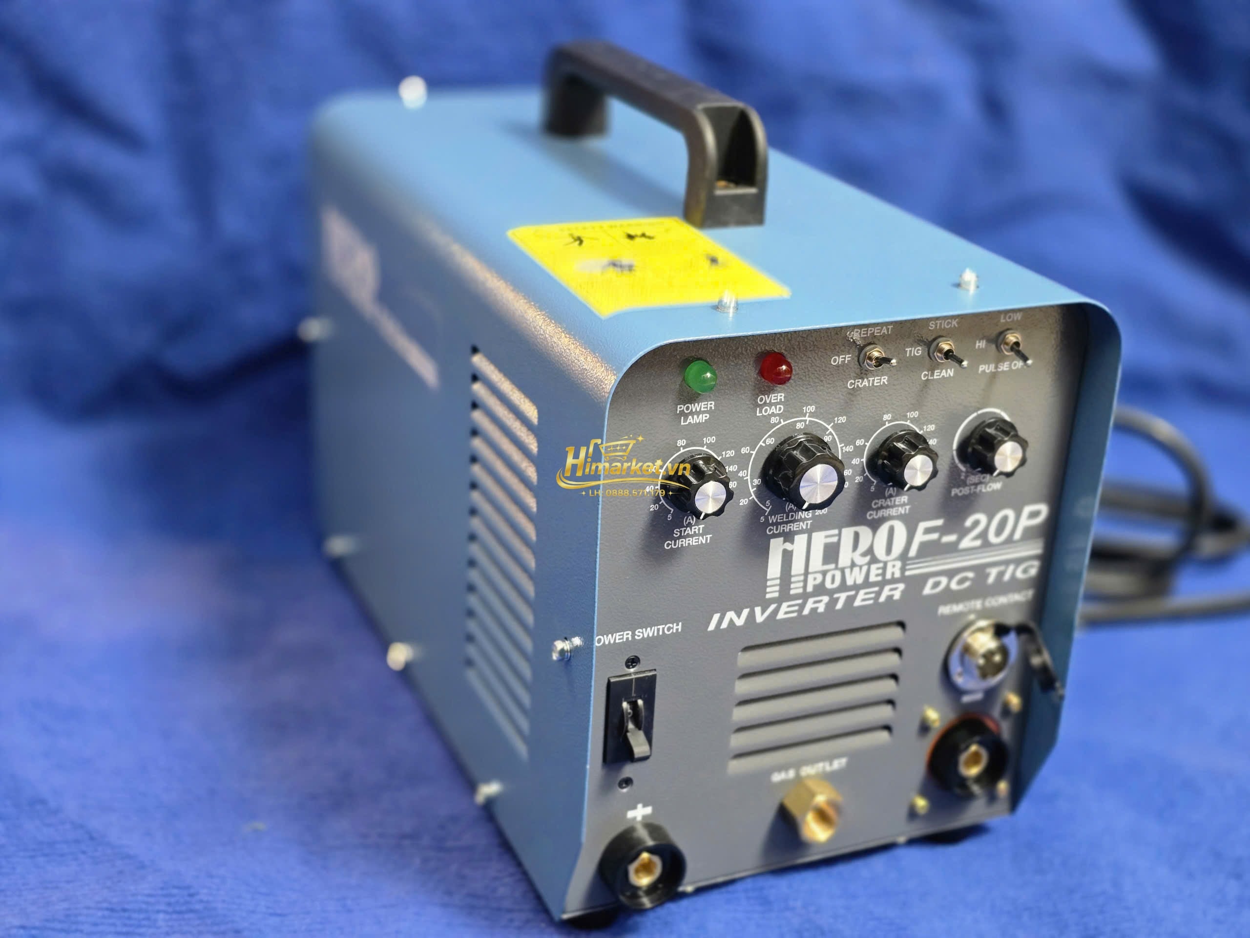 Góc nghiêng máy hàn TIG DC Inverter Hero F-20P