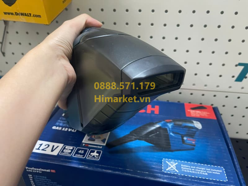 Sử dụng máy hút bụi Bosch GAS 12V-LI vệ sinh khe hẹp