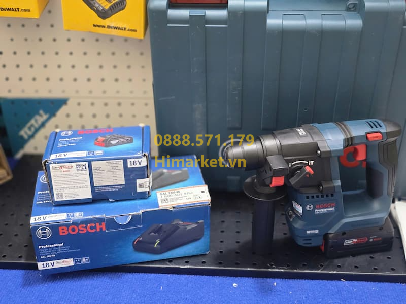 Máy khoan búa Bosch GBH 18V-18 không chổi than mạnh mẽ