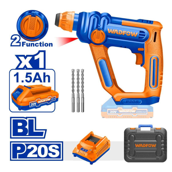 Máy khoan búa dùng pin 20V Wadfow WLM1B161