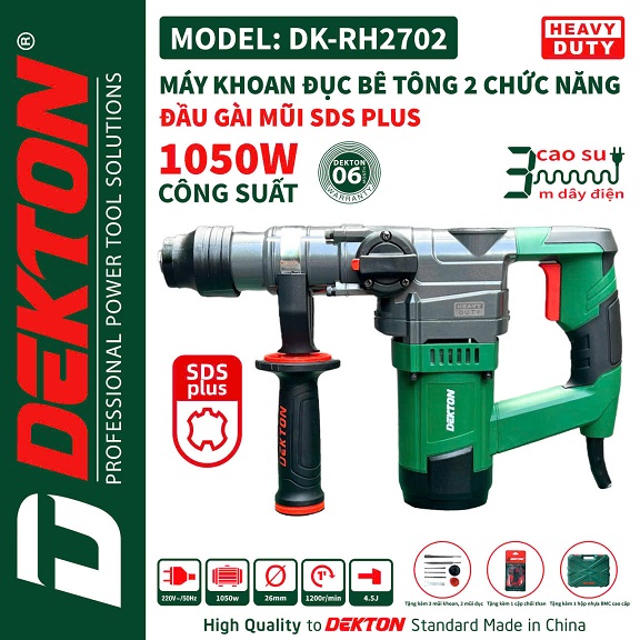 Máy khoan đục Dekton DK-RH2702