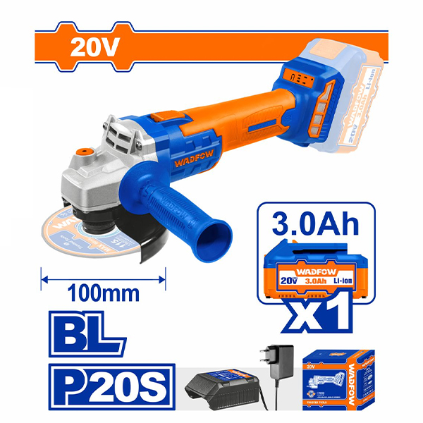 Máy mài góc dùng pin 20V Wadfow WLAPM11