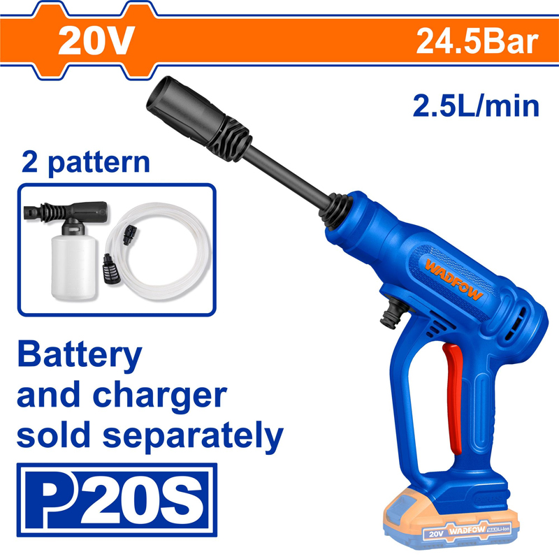 Máy rửa xe dùng pin 20V Wadfow WQX0120