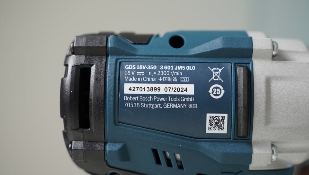 Máy Siết Bu Lông Pin Bosch GDS 18V-350 chi tiết