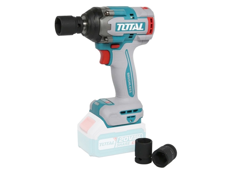 Máy siết bu lông dùng pin 20V Total TIWLI20551 mô men xoắn siết 550Nm và tháo 700Nm chính hãng giá tốt tại Himarket