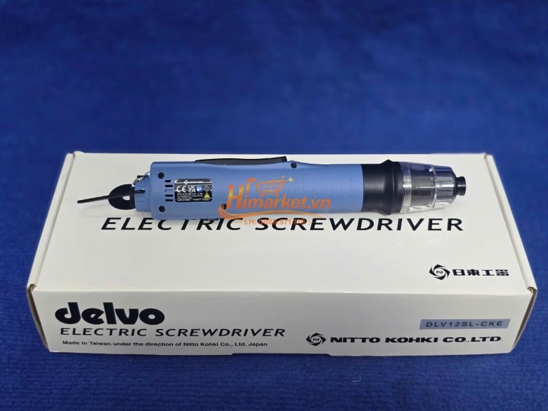 Công tắc máy Delvo DLV12SL-CKE CE Máy vặn vít điện Delvo DLV12SL-CKE CE đặt trên hộp mặt công tắc