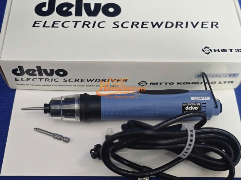 Máy vặn vít điện Delvo DLV12SL-CKE CE nguyên bộ Máy vặn vít điện Delvo DLV12SL-CKE CE nguyên bộ máy và dây nguồn