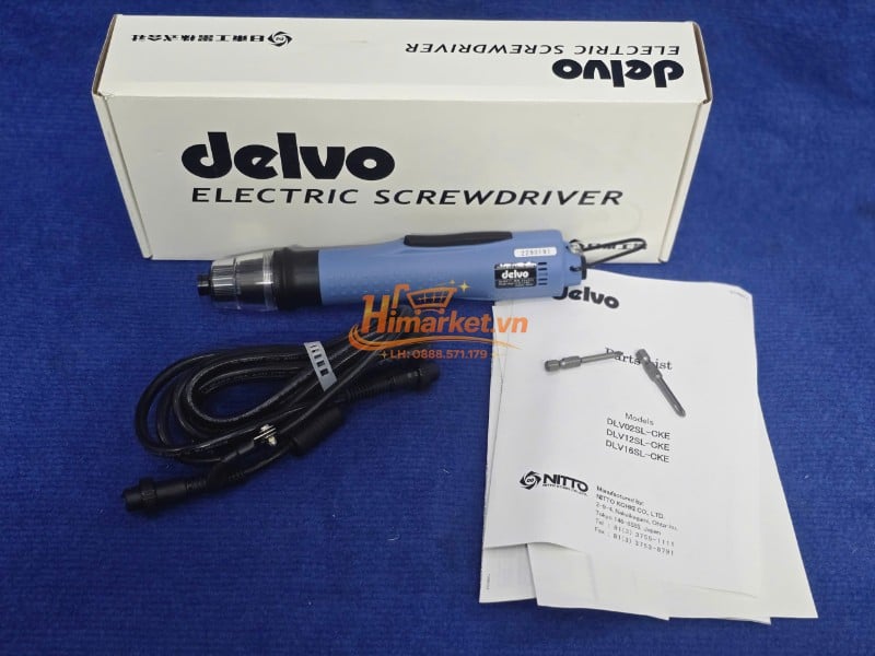 Phụ kiện Delvo DLV12SL-CKE CE Máy vặn vít điện Delvo DLV12SL-CKE CE nguyên bộ phụ kiện