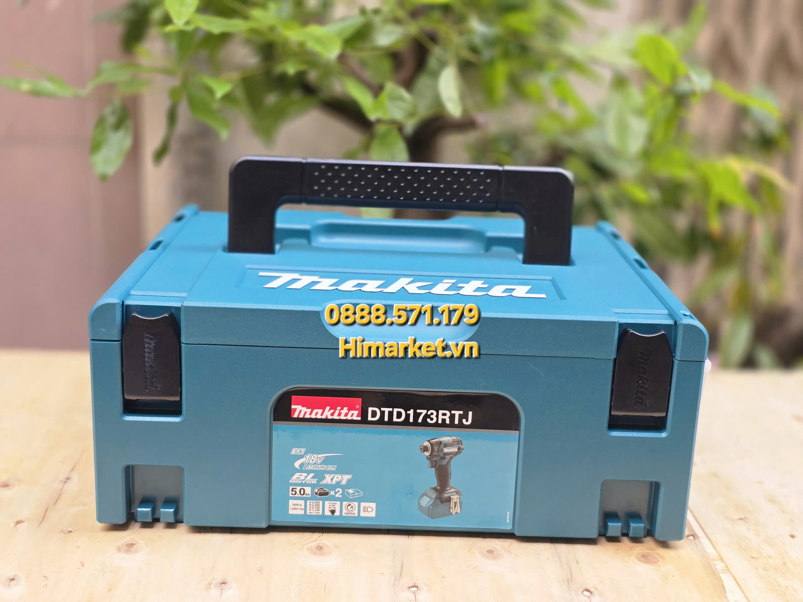 Máy vặn vít pin Makita DTD173RTJ và sạc nhanh