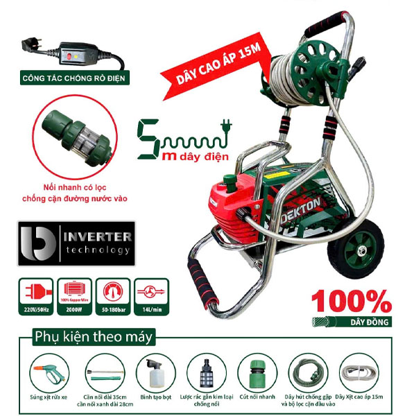 Máy rửa xe Dekton DK-CWR3001PROMAX