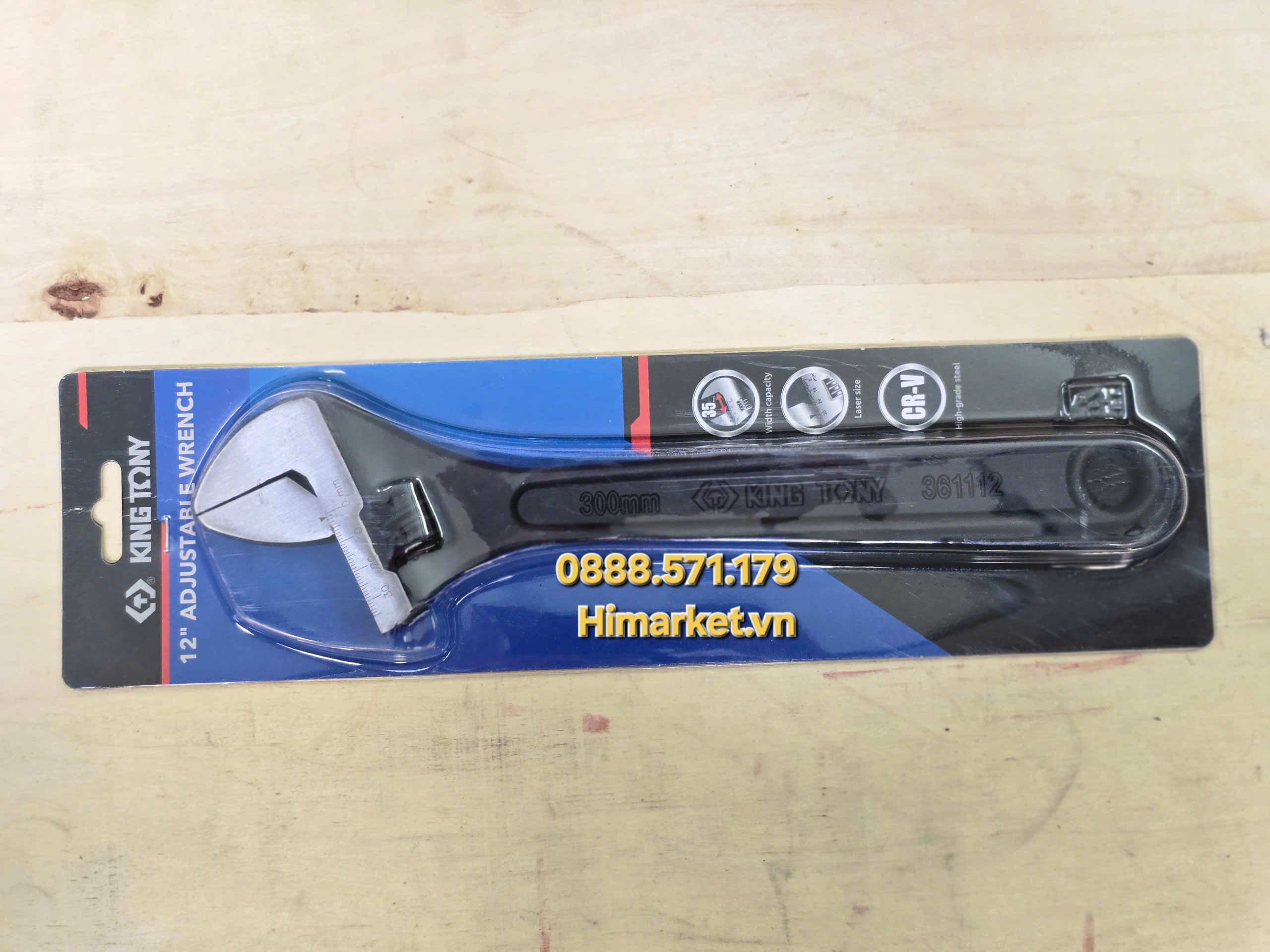 Mỏ lết đen Kingtony 3611-12P 300mm