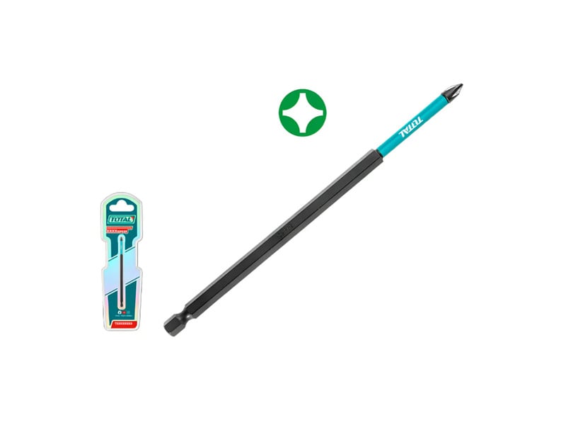 Mũi bắt vít PH1x250mm Total TACIM71PH1250 thép S2 màu đen siêu dài 25cm chính hãng