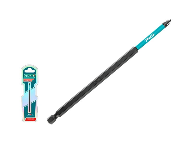 Mũi bắt vít PH2x200mm Total TACIM71PH2200 thép S2 màu đen siêu dài 20cm chính hãng