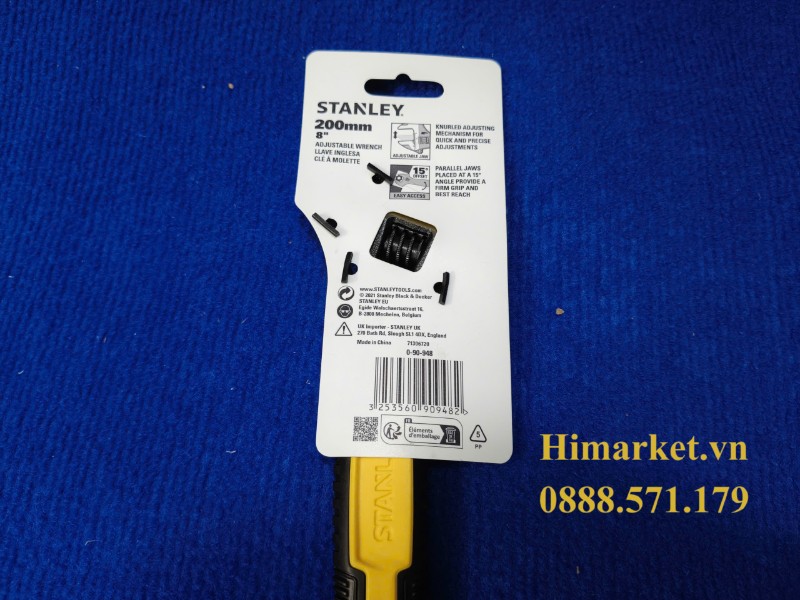 Mỏ lết Stanley MaxSteel 200mm tay cầm chống trượt